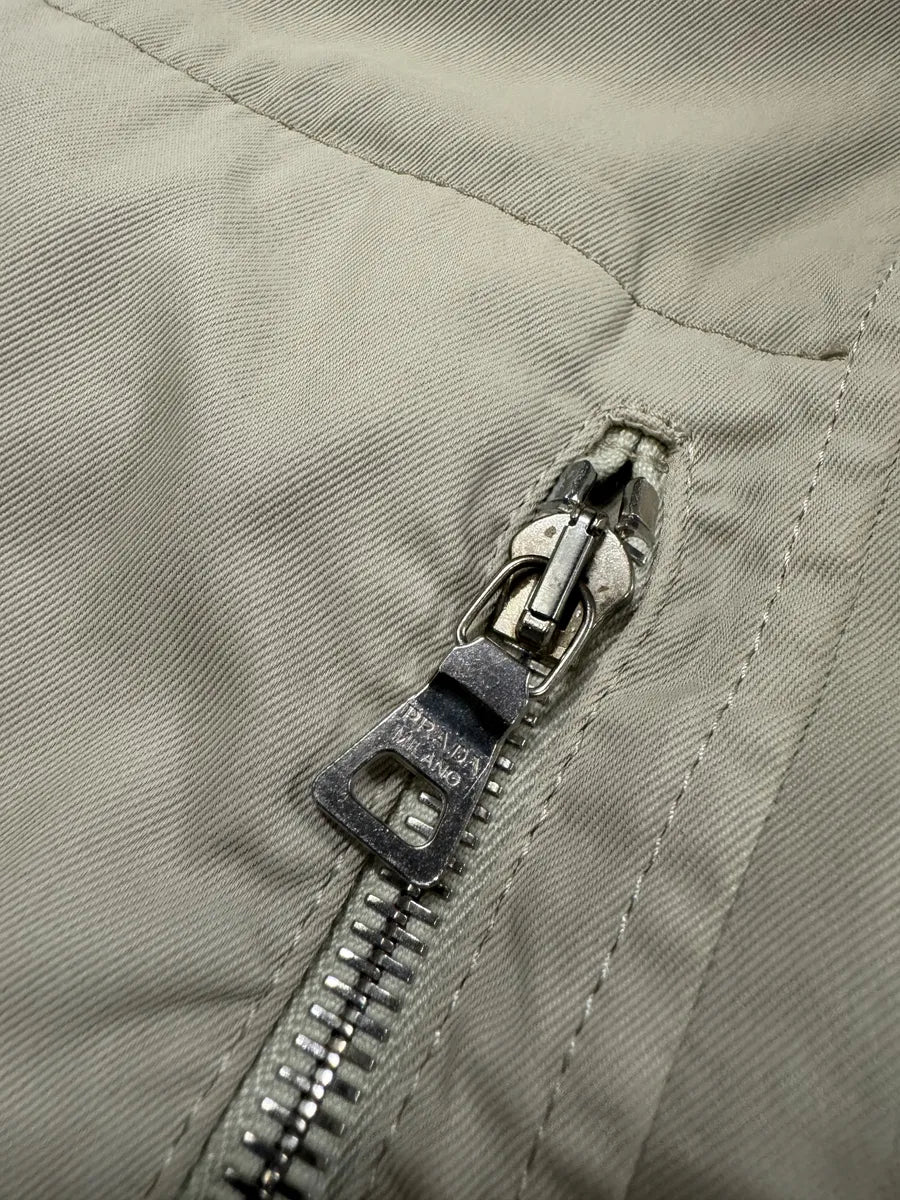 2000s Prada Linea Rossa Beige Nylon Tactical Jacket JXBYLjG 6