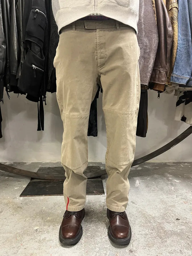 2000s Prada Linea Rossa Beige Pants (M/L) 4