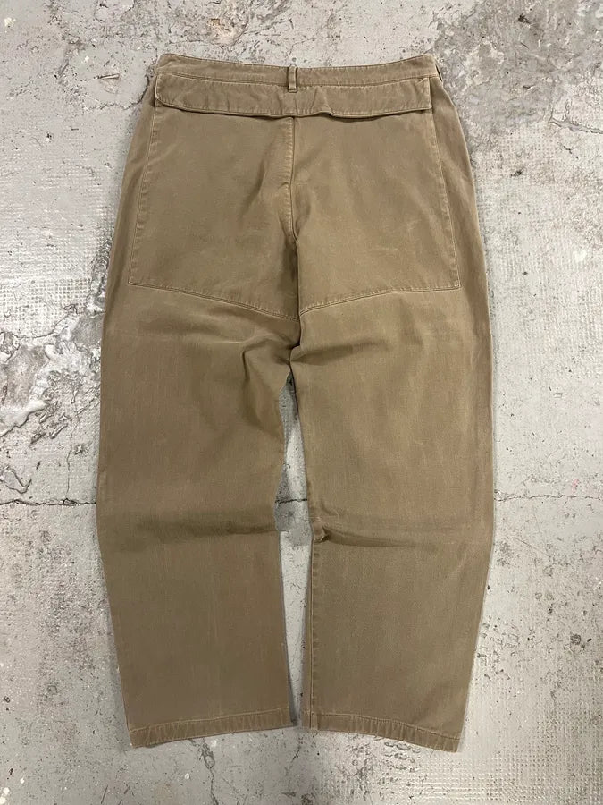 2000s Prada Linea Rossa Beige Pants (M/L) 6
