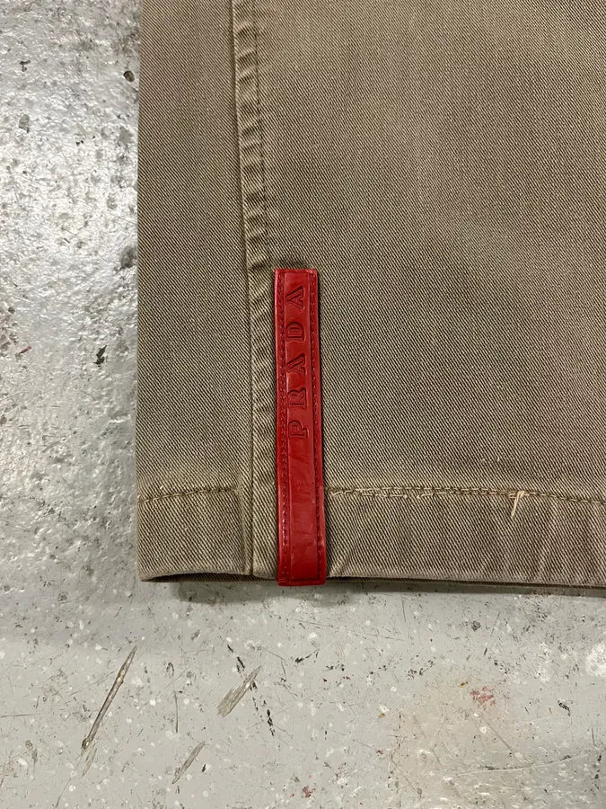2000s Prada Linea Rossa Beige Pants (M/L) 9