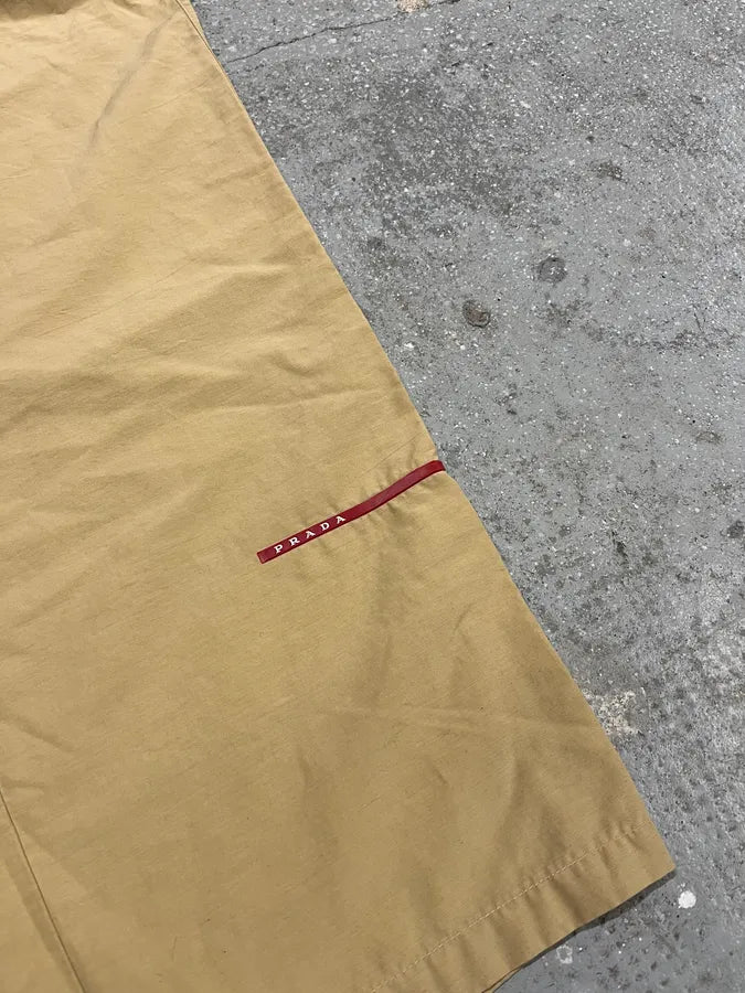 2000s Prada Linea Rossa Beige Utility Cargo Pants OubEroD 1