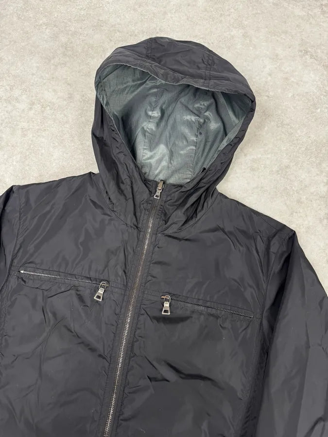 AW2009 Prada Linea Rossa Black & Grey Reversible Jacket fVrKwOC 8