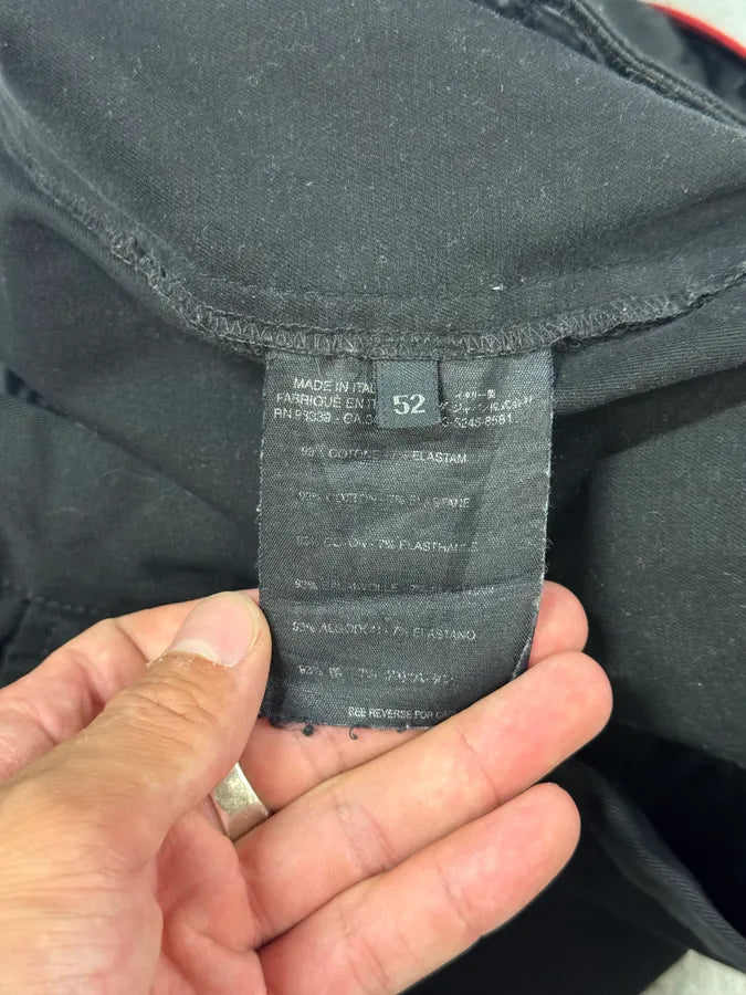 2000s Prada Linea Rossa Black Cozy Pants PrOEmWO 6