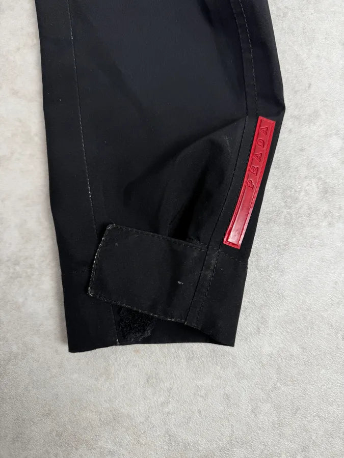 2000s Prada Linea Rossa Black Gore-Tex Windbreaker Jacket KtnmJLN 8