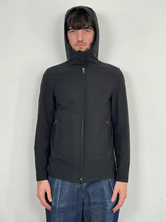 2000s Prada Linea Rossa Black Gore-Tex Windbreaker Jacket KtnmJLN 1