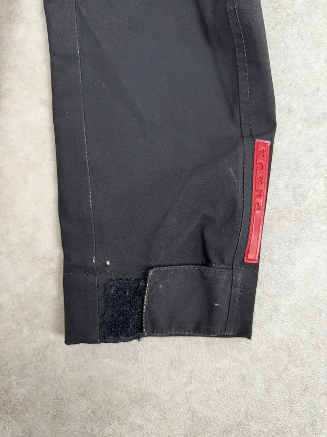 2000s Prada Linea Rossa Black Gore-Tex Windbreaker Jacket KtnmJLN 9