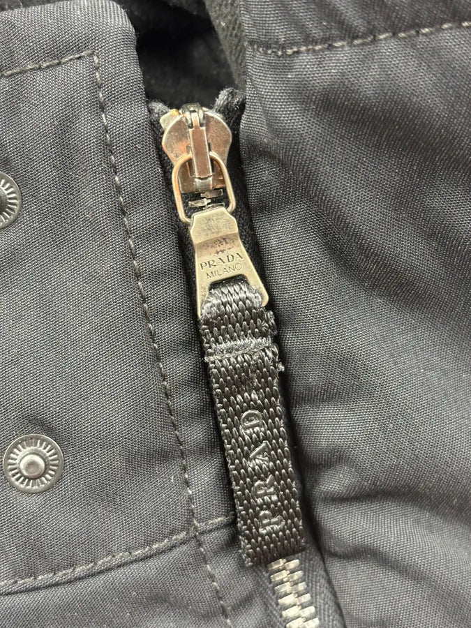 2000s Prada Linea Rossa Black Hooded Ski Jacket BoNVHKE 9