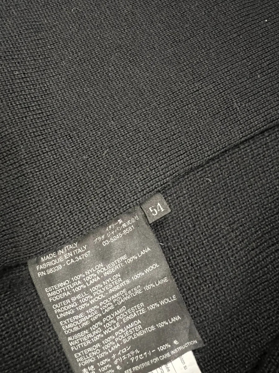 2000s Prada Linea Rossa Black Hybrid Nylon Jacket (L) 9