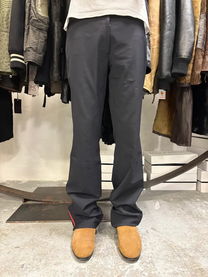 2000s Prada Linea Rossa Black Light Straight Pants (S/M) CBUikge 1