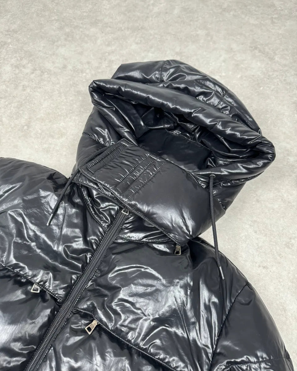 2000s Prada Linea Rossa Black Nylon Puffer Jacket  HksBFud 5