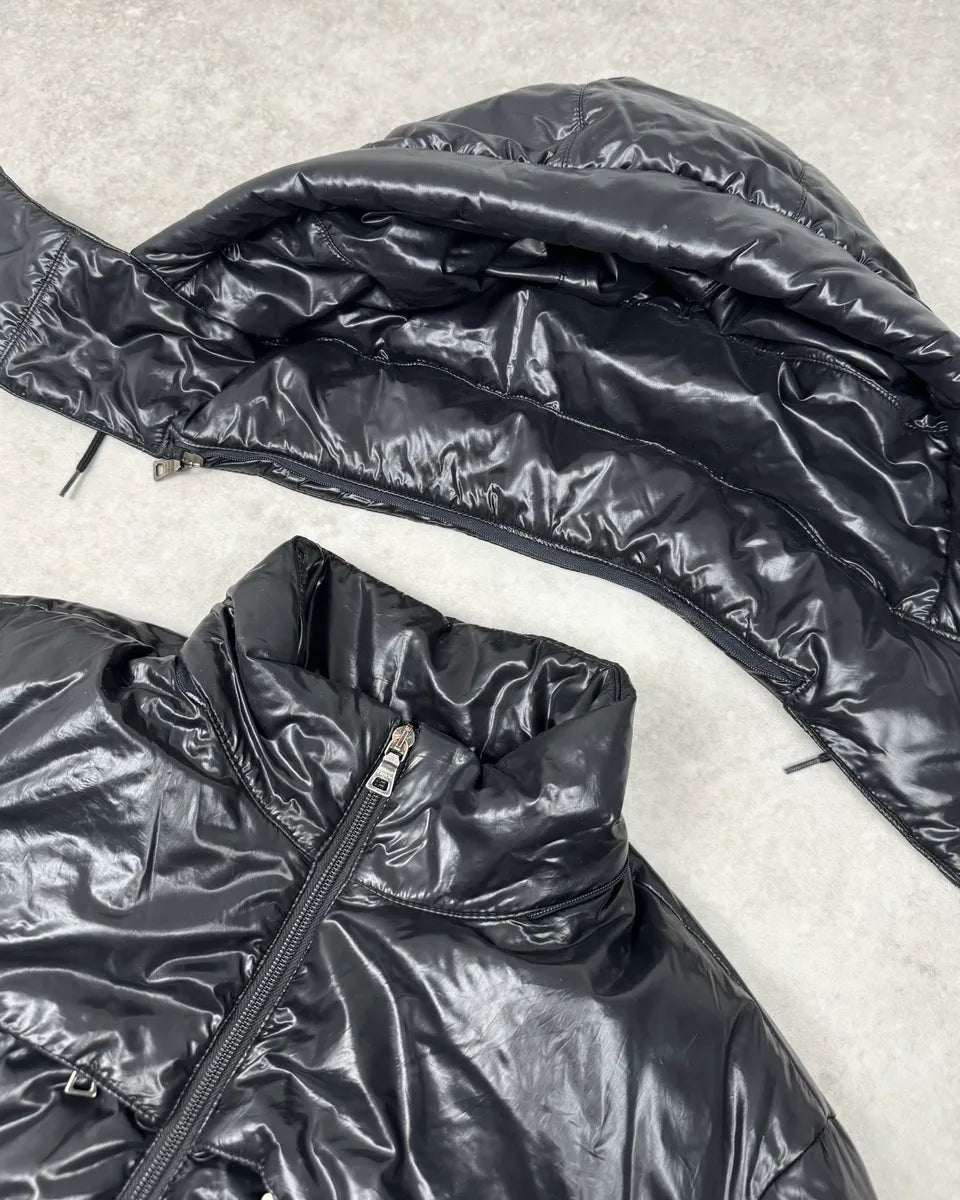 2000s Prada Linea Rossa Black Nylon Puffer Jacket  HksBFud 6