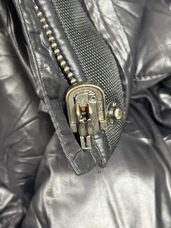AW2012 Prada Linea Rossa Black Nylon Quilted Puffer Jacket mCJZfbI 8