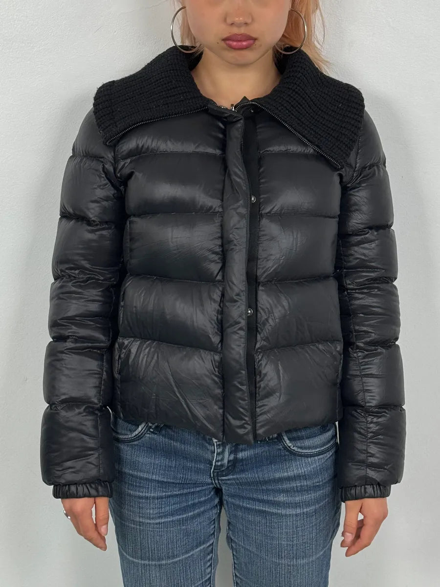 AW2012 Prada Linea Rossa Black Nylon Quilted Puffer Jacket mCJZfbI 0
