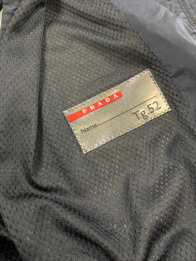 2000s Prada Linea Rossa Black Nylon Vest Jacket LTaZqxv 10