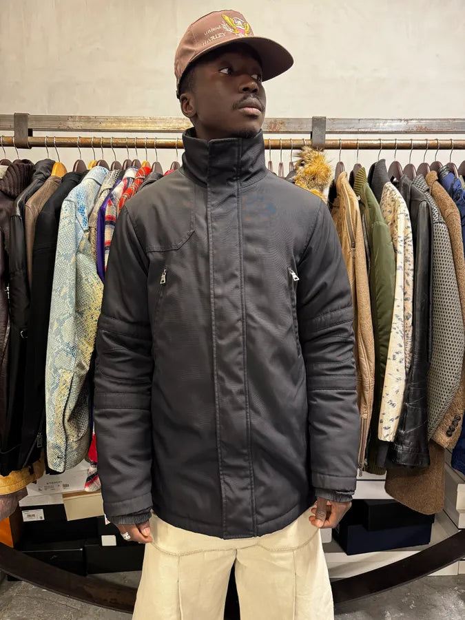 2000s Prada Linea Rossa Black Padded Jacket BWVtHSa 1