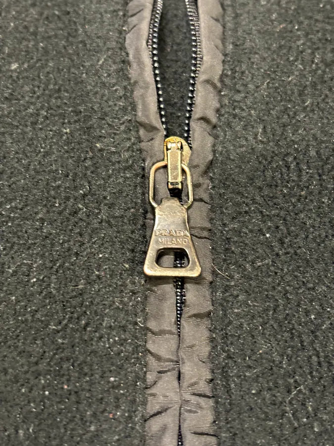 2000s Prada Linea Rossa Black Padded Zip-up Fleece BILtRSa 9