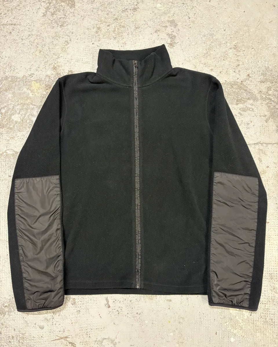 2000s Prada Linea Rossa Black Padded Zip-up Fleece BILtRSa 0