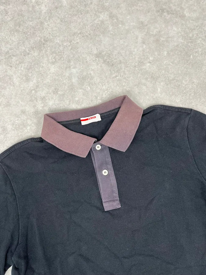 2000s Prada Linea Rossa Black Polo axceGmz 3