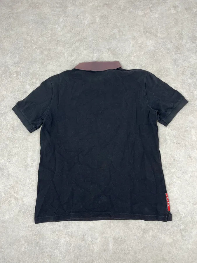 2000s Prada Linea Rossa Black Polo axceGmz 4