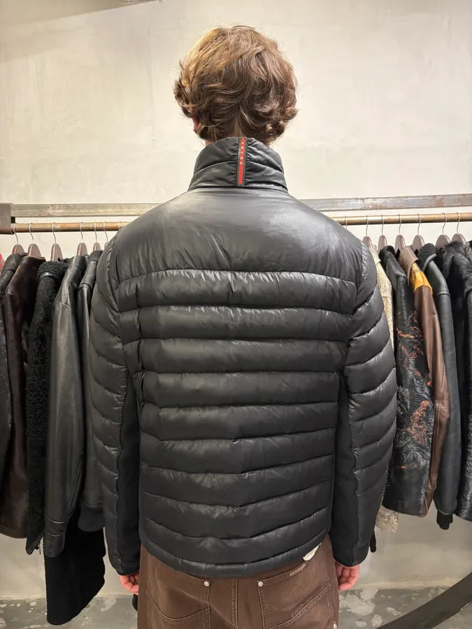 2000s Prada Linea Rossa Black Puffer Jacket oxqhUSM 2