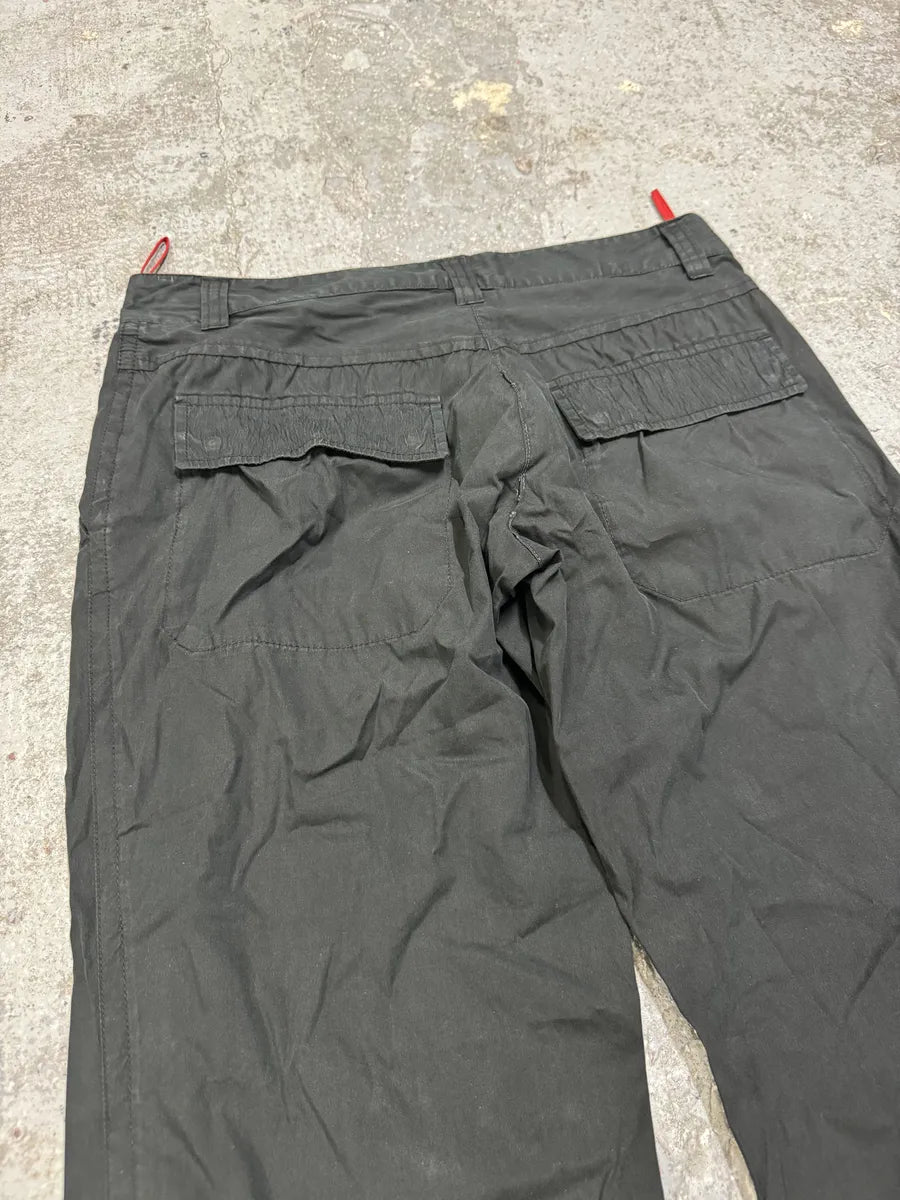 2000s Prada Linea Rossa Black Soft Pants PdKetgP 5