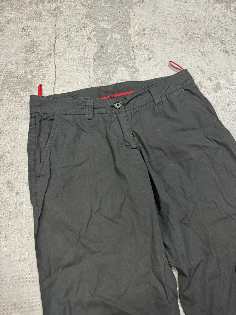 2000s Prada Linea Rossa Black Soft Pants PdKetgP 9