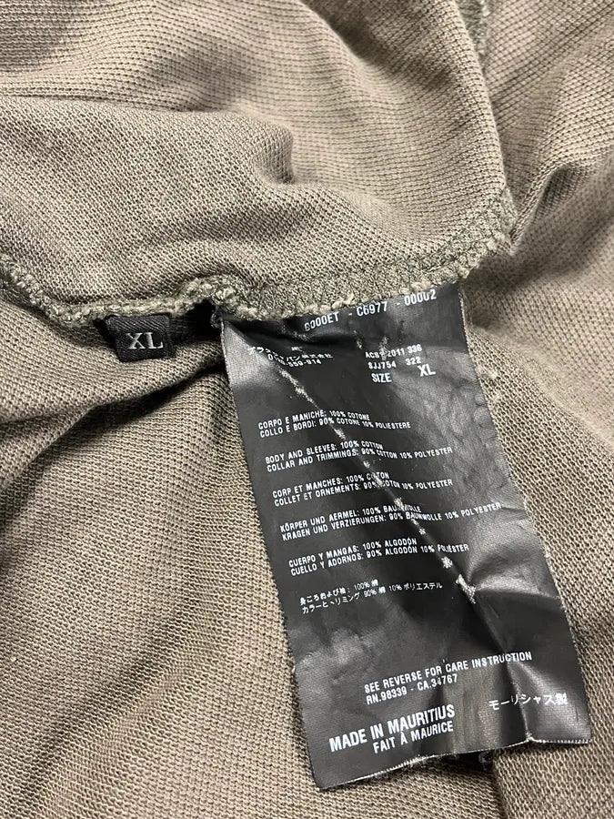 2000s Prada Linea Rossa Brown Polo Shirt pKMVgNO 8