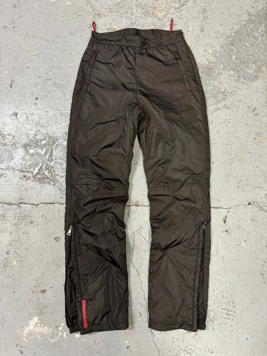 2000s Prada Linea Rossa Brown Tactical Pants (XS/S) CLCnQar 8