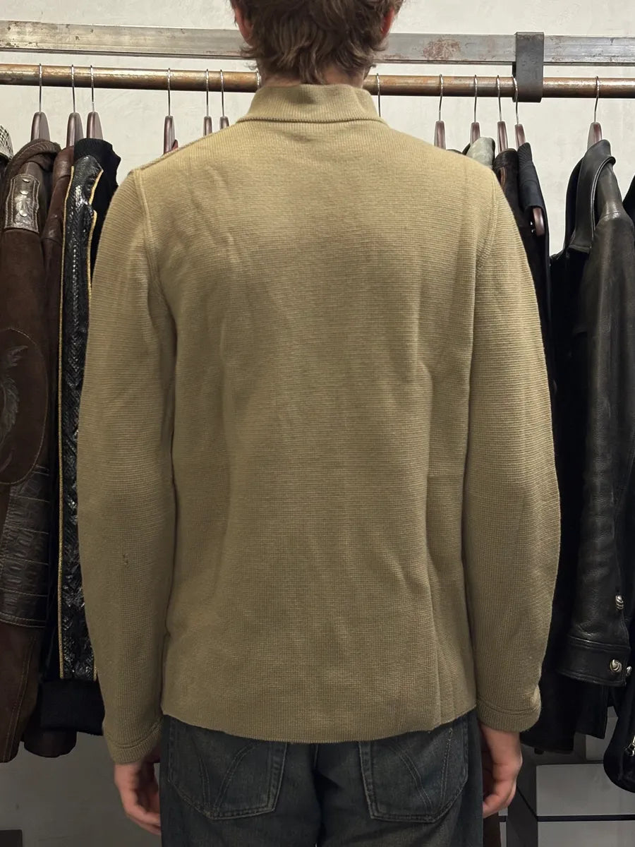 2000s Prada Linea Rossa Camel Zip-up Sweater Dvmbpyl 2