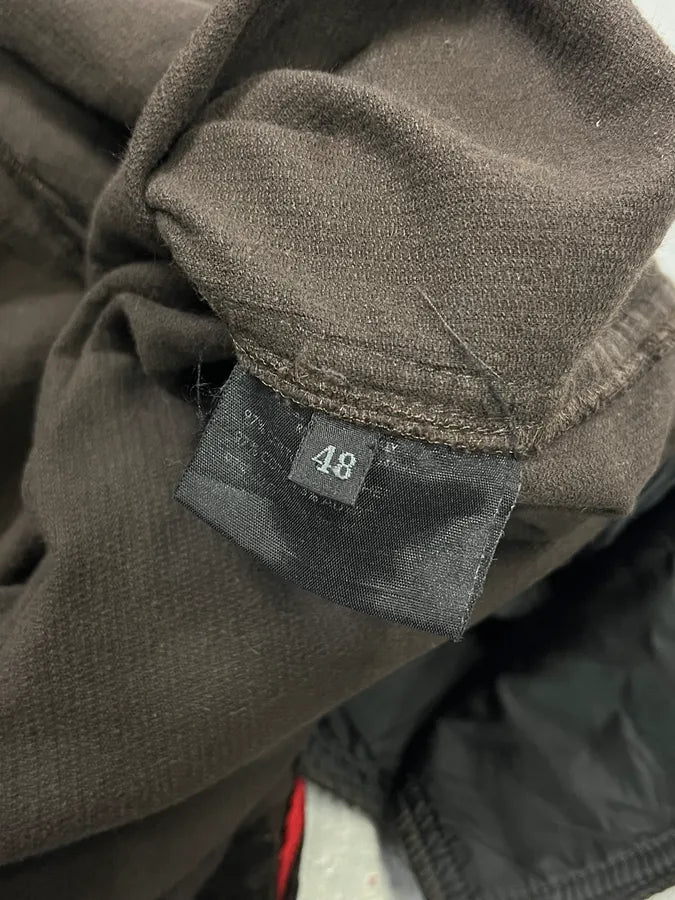 2000s Prada Linea Rossa Dark Brown Corduroy Pants VoICfNh 11