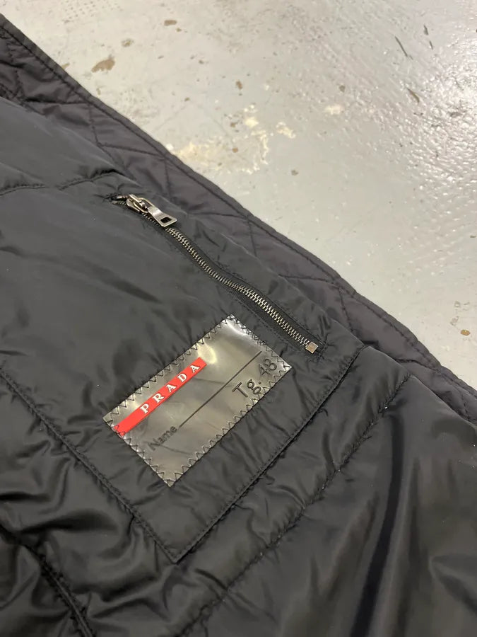 2000s Prada Linea Rossa Gore-Tex Black Nylon Jacket PlAYrUg 11