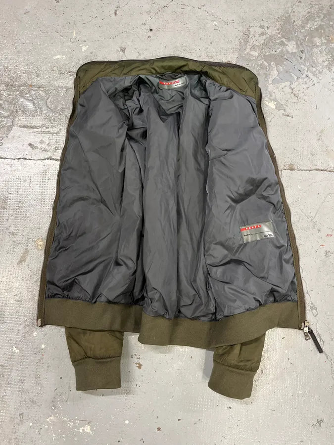 2000s Prada Linea Rossa Green Nylon Jacket SjpEfYJ 10