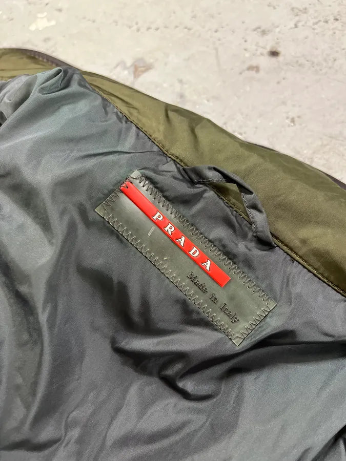 2000s Prada Linea Rossa Green Nylon Jacket SjpEfYJ 11