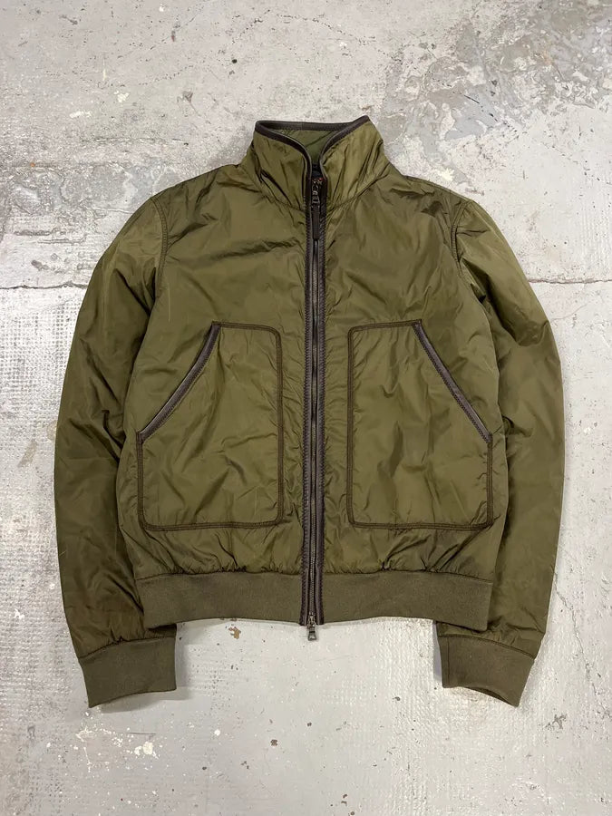 2000s Prada Linea Rossa Green Nylon Jacket – Dolce Vita Hub