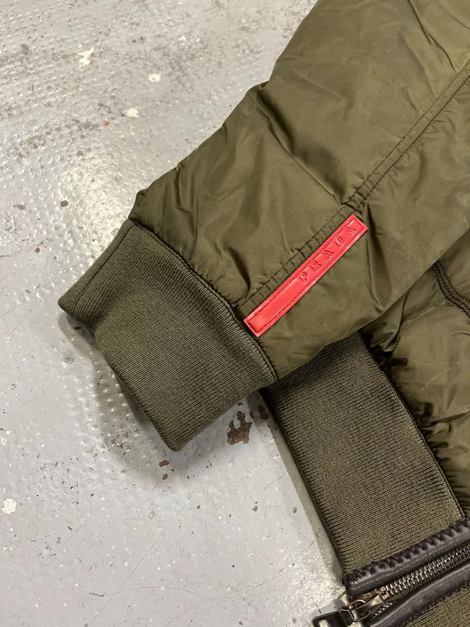 2000s Prada Linea Rossa Green Nylon Jacket SjpEfYJ 6
