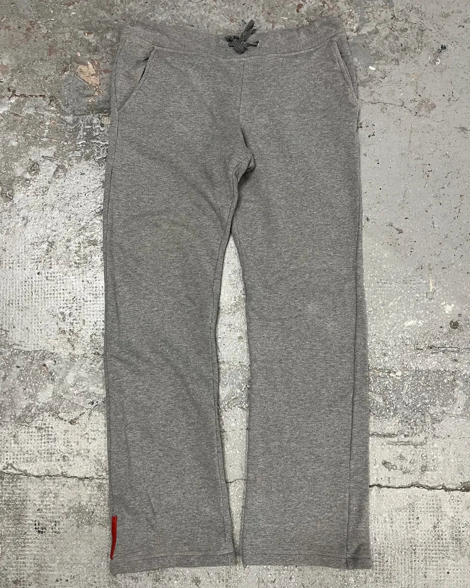 2000s Prada Linea Rossa Grey Cozy Suitpants PwrNgAl 0
