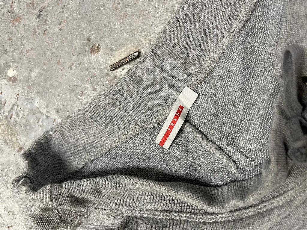 2000s Prada Linea Rossa Grey Cozy Suitpants (M) 6