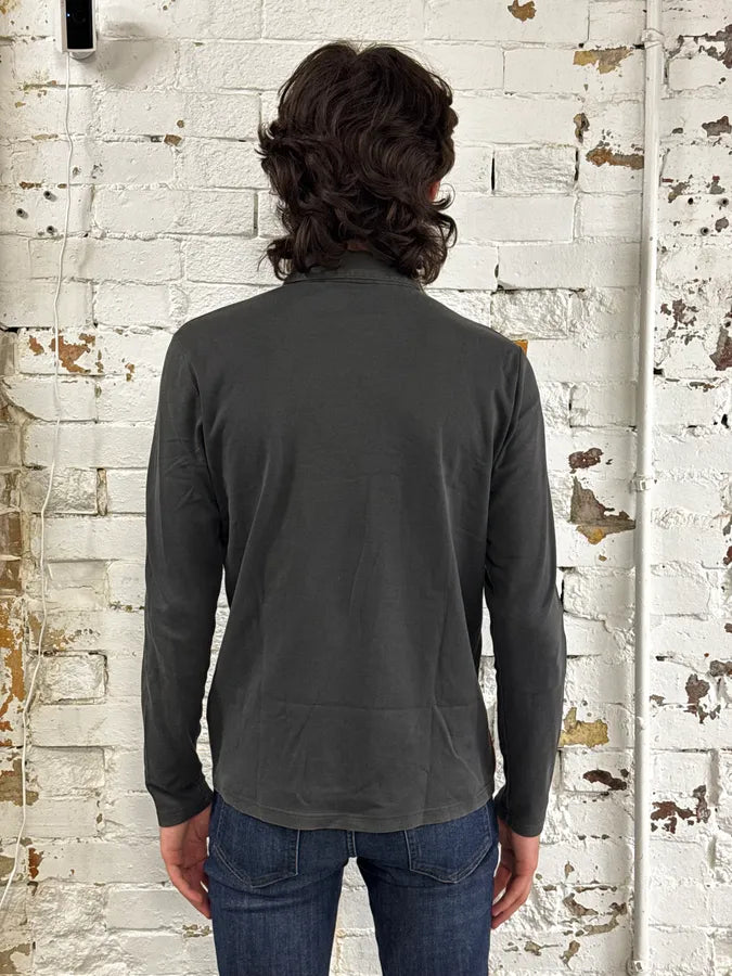 2000s Prada Linea Rossa Grey Classic Longsleeve Polo MPHCvIX 2