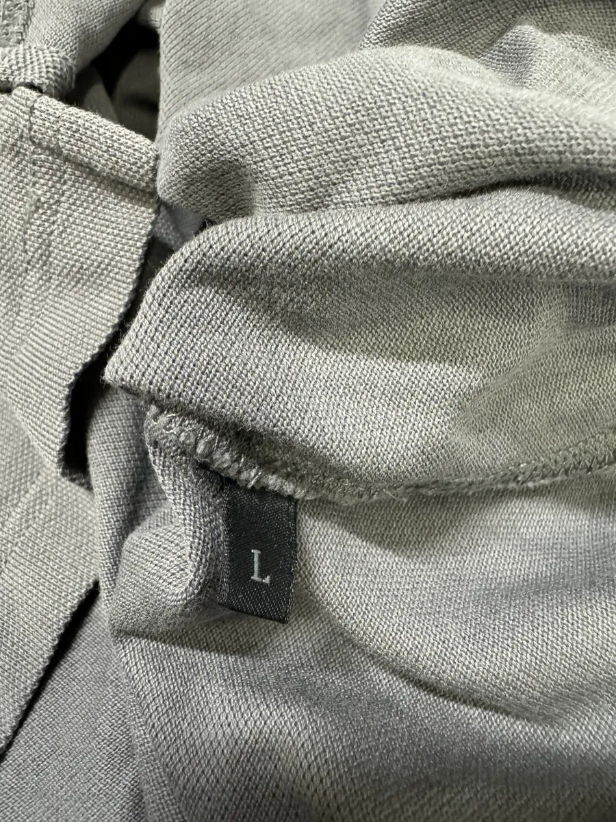 2000s Prada Linea Rossa Grey Polo Shirt jEHSNzp 4