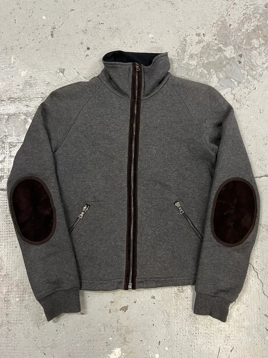 2000s Prada Linea Rossa Grey Wool Sport Padded Jacket (XS) liQSMEK 0