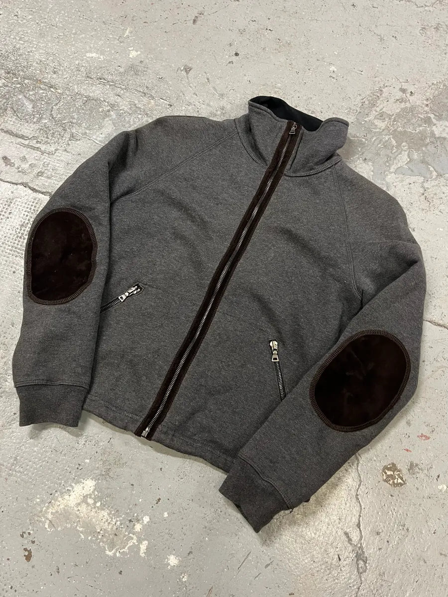2000s Prada Linea Rossa Grey Wool Sport Padded Jacket (XS) liQSMEK 2