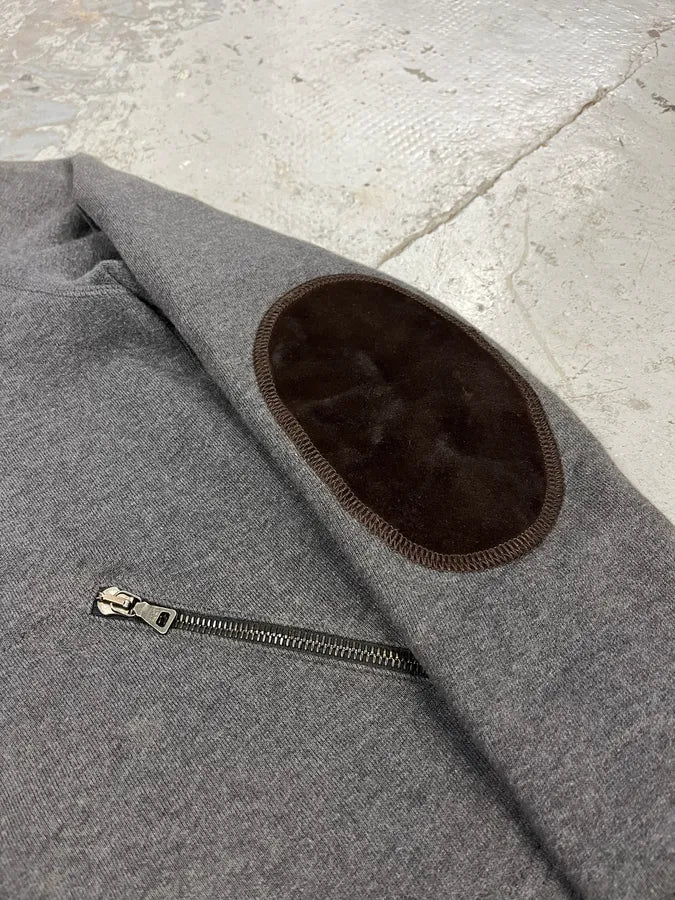 2000s Prada Linea Rossa Grey Wool Sport Padded Jacket (XS) liQSMEK 4