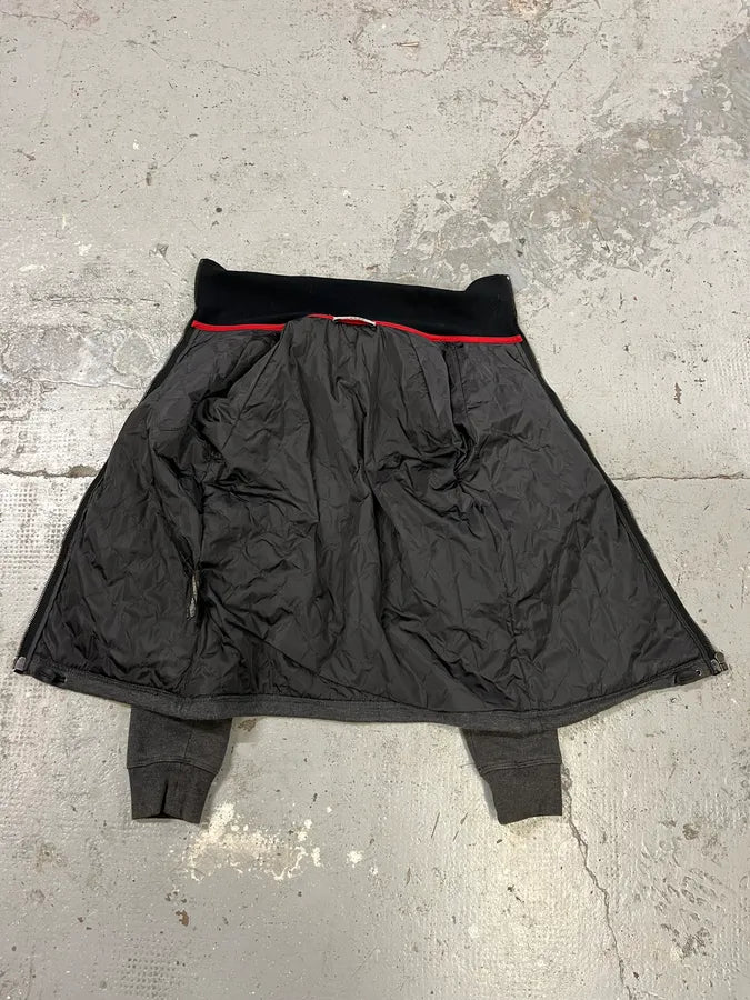 2000s Prada Linea Rossa Grey Wool Sport Padded Jacket (XS) liQSMEK 9