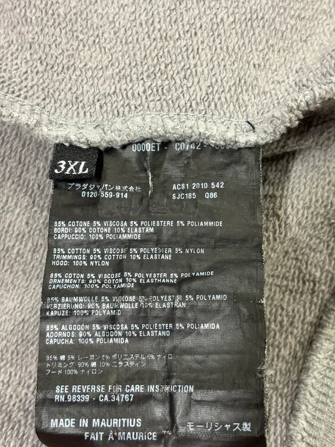 2000s Prada Linea Rossa Grey Zip-up Hoodie kgnTENw 10