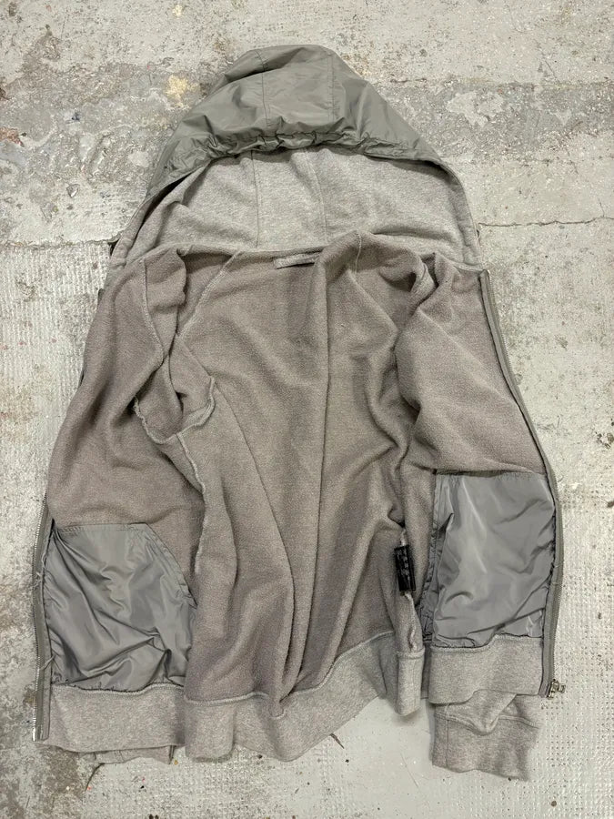 2000s Prada Linea Rossa Grey Zip-up Hoodie kgnTENw 7