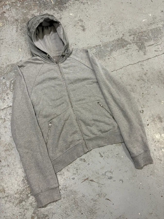 2000s Prada Linea Rossa Grey Zip-up Hoodie kgnTENw 3
