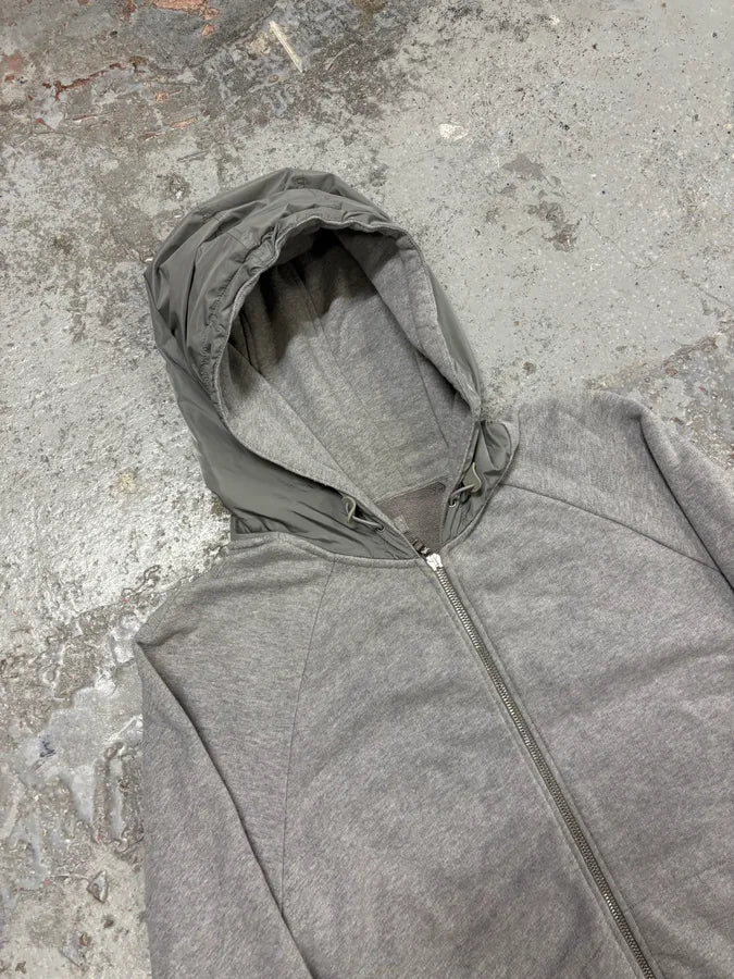 2000s Prada Linea Rossa Grey Zip-up Hoodie kgnTENw 4