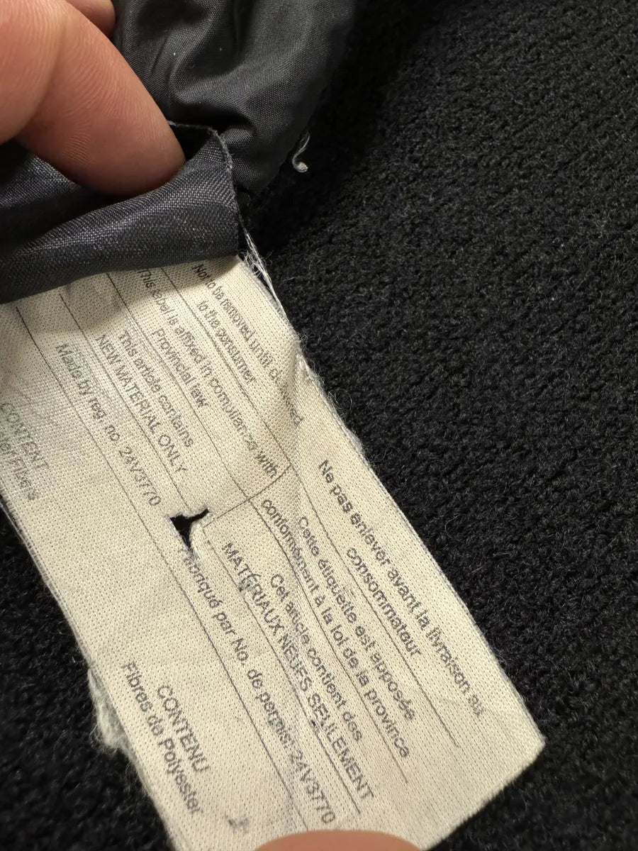 2000s Prada Linea Rossa Hybrid Black Wool Quilted Zip-Up Sweater Jacket (XS) 6