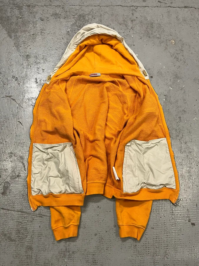 2000s Prada Linea Rossa Hybrid Orange Zip-up Hoodie IjqwHhL 7
