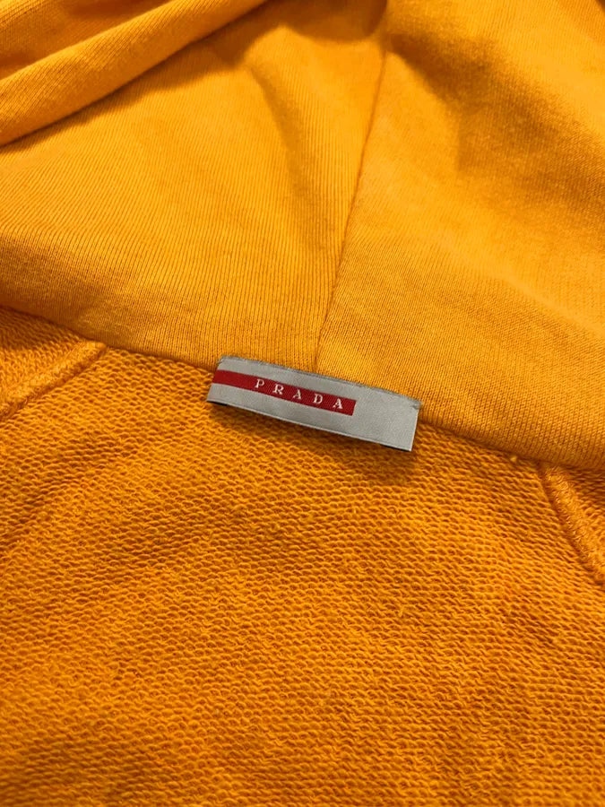 2000s Prada Linea Rossa Hybrid Orange Zip-up Hoodie IjqwHhL 8
